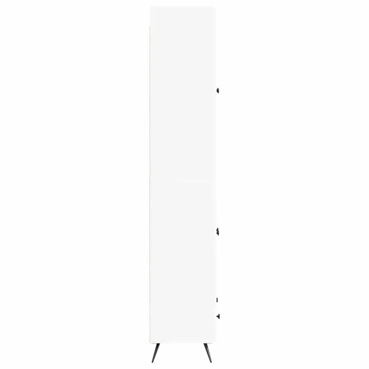 White 2-Piece Cabinet Set with LED Lighting