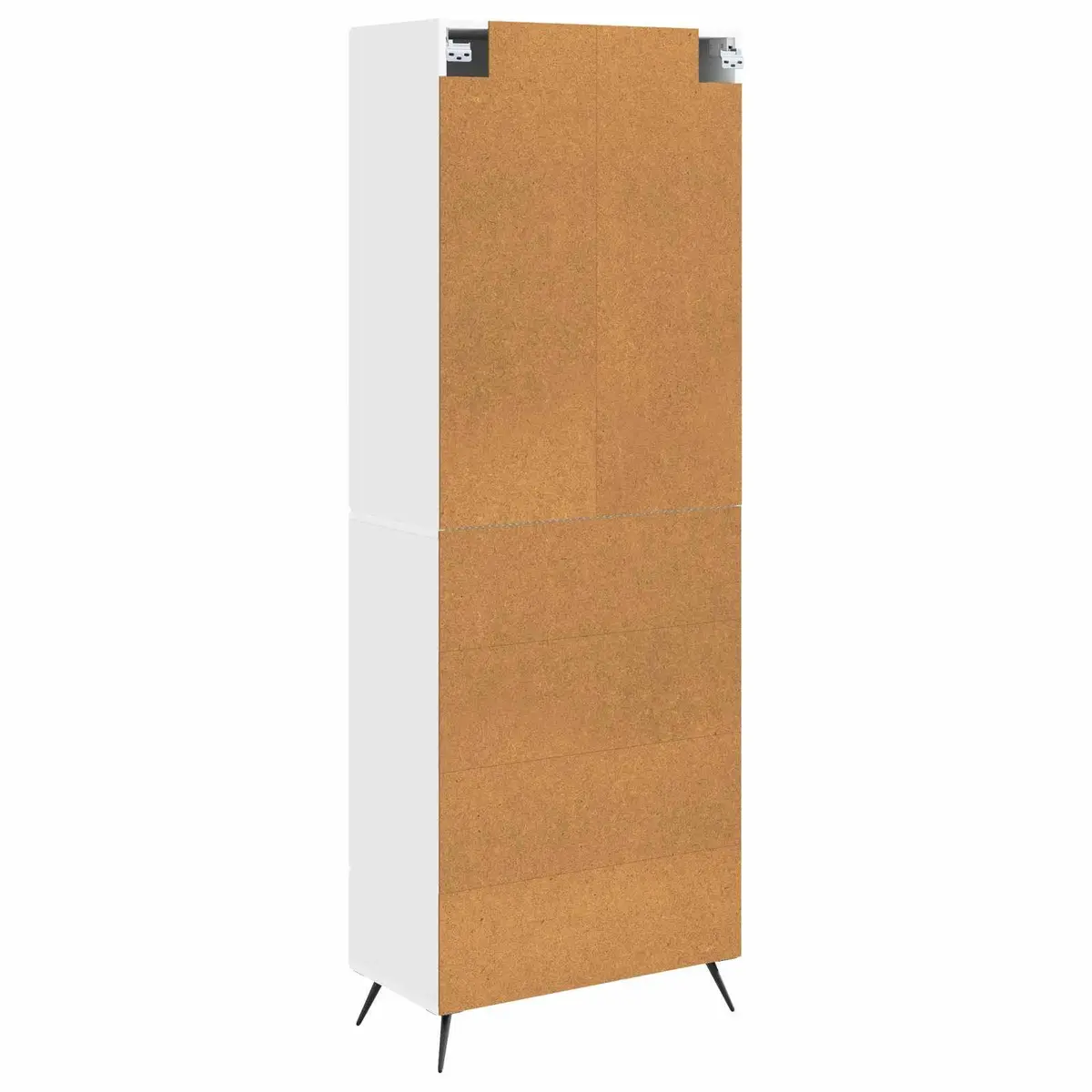 White 2-Piece Cabinet Set with LED Lighting