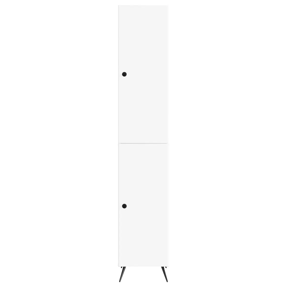 2-Piece White Engineered Wood Cabinet Set