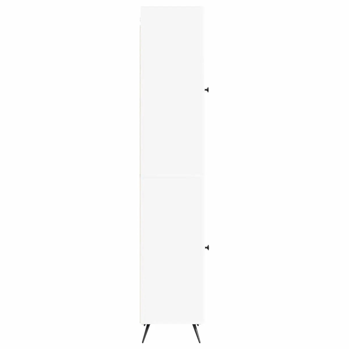 2-Piece White Engineered Wood Cabinet Set