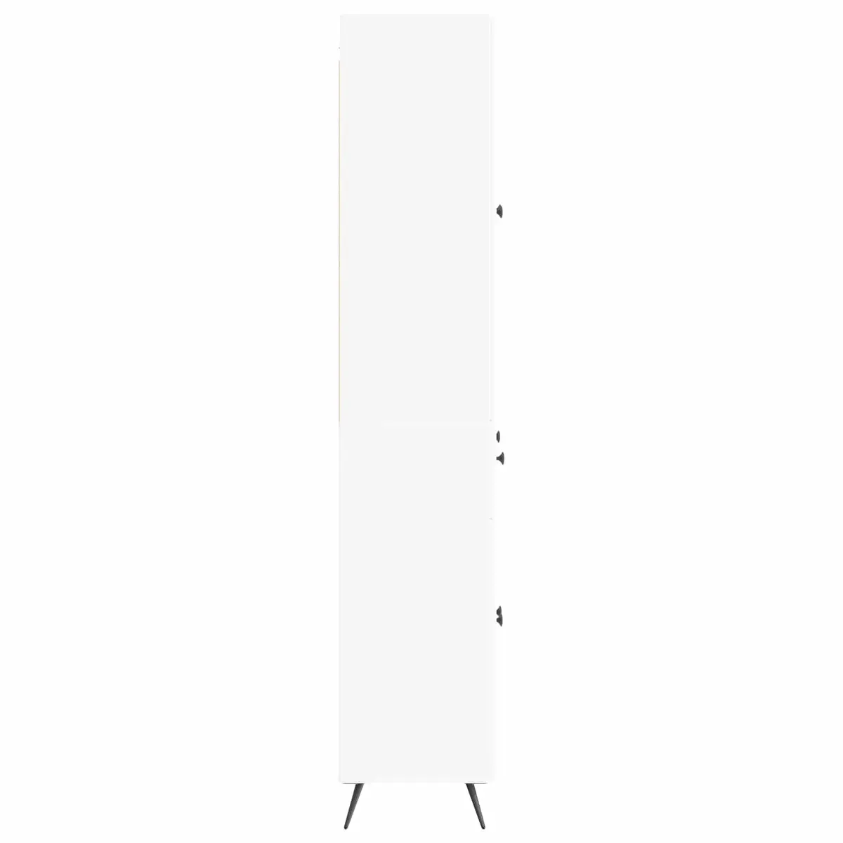 White Furniture Set 2 Pieces Modern Living Room Storage Modular Design