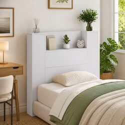Cozy Storage Headboard with RGB LED Lights
