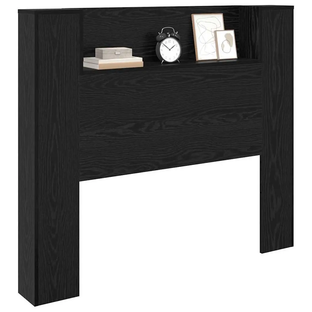 Storage Headboard with RGB LED Lights and Shelf