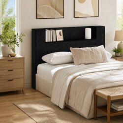 Cozy Storage Headboard with RGB LED Lights