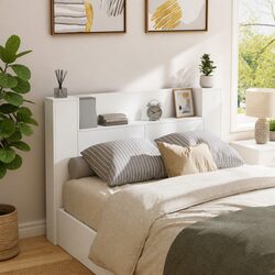 Inviting Storage Headboard with RGB LED Lights