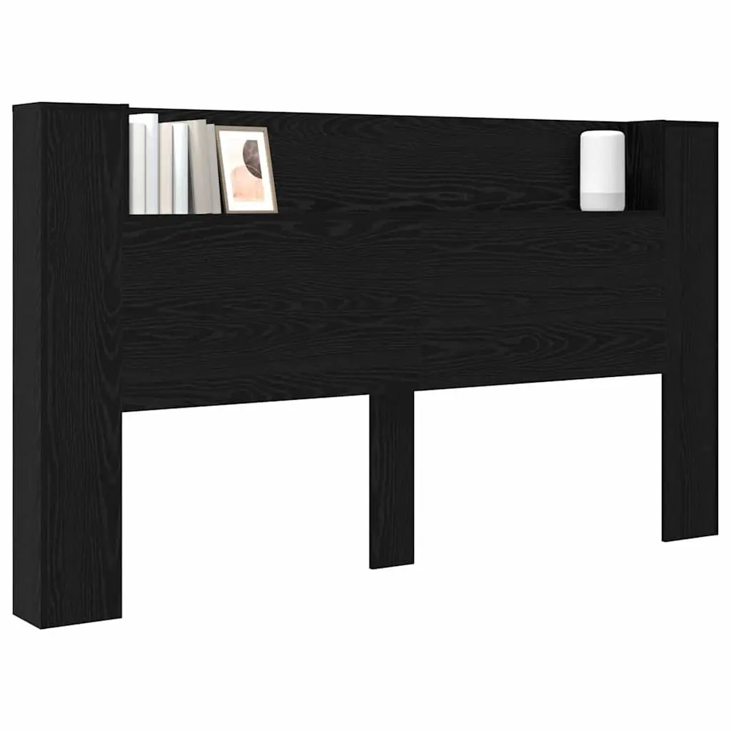 Storage Headboard with RGB LED Lights for Bedroom