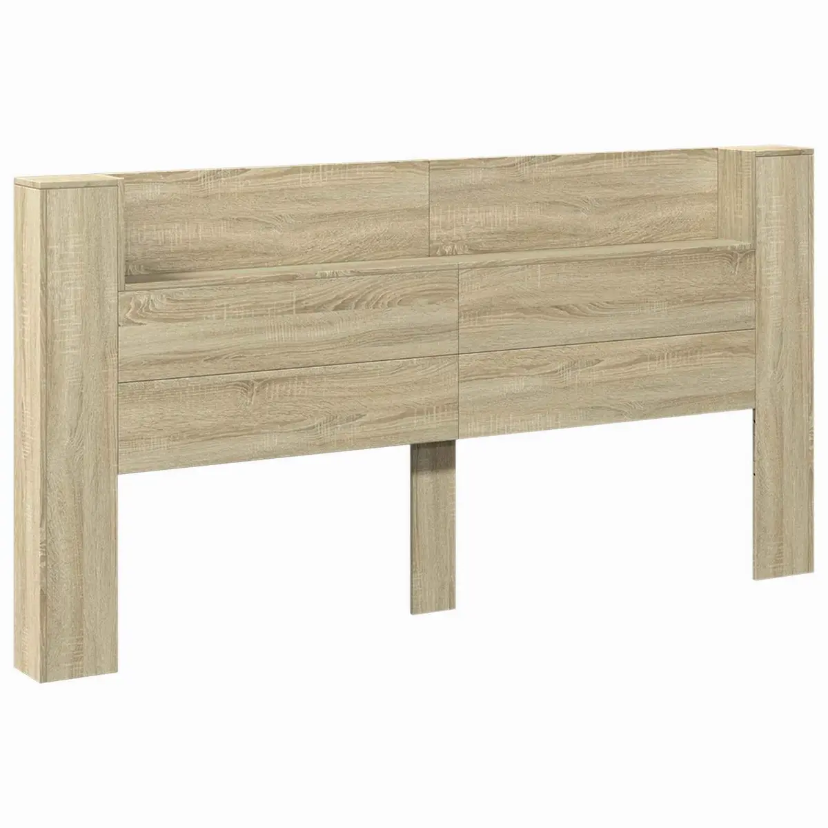 Storage Headboard with Adjustable RGB LED Lights
