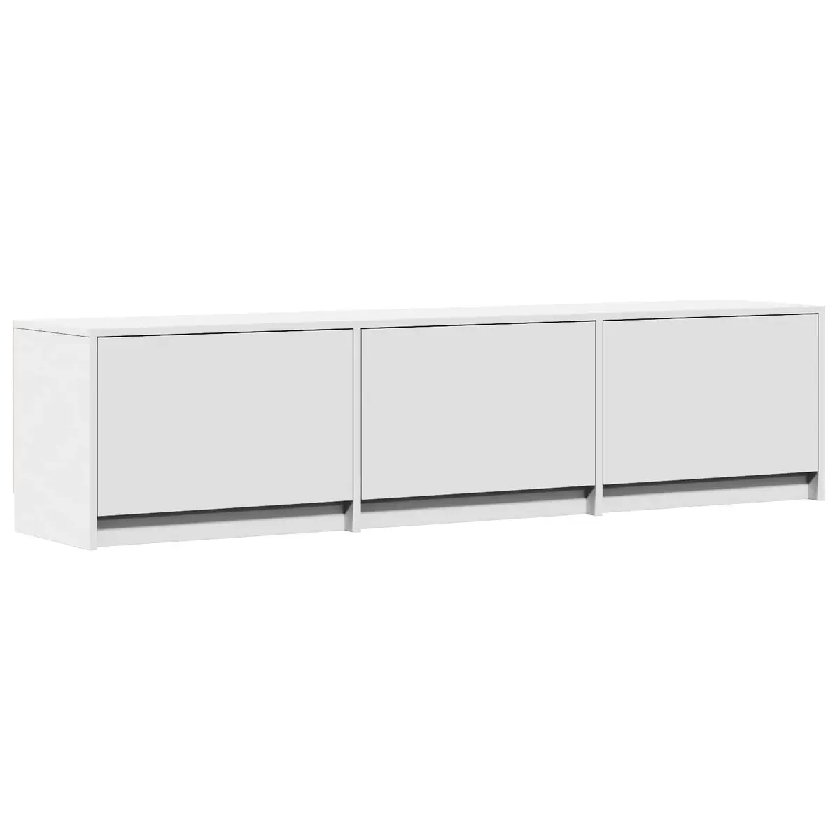 165cm White TV Cabinet with Adjustable LED Lights