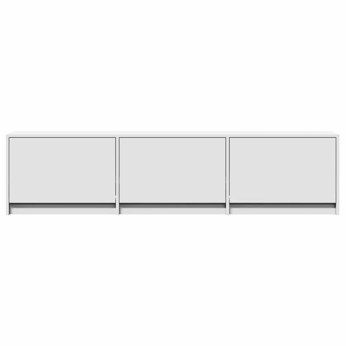 165cm White TV Cabinet with Adjustable LED Lights