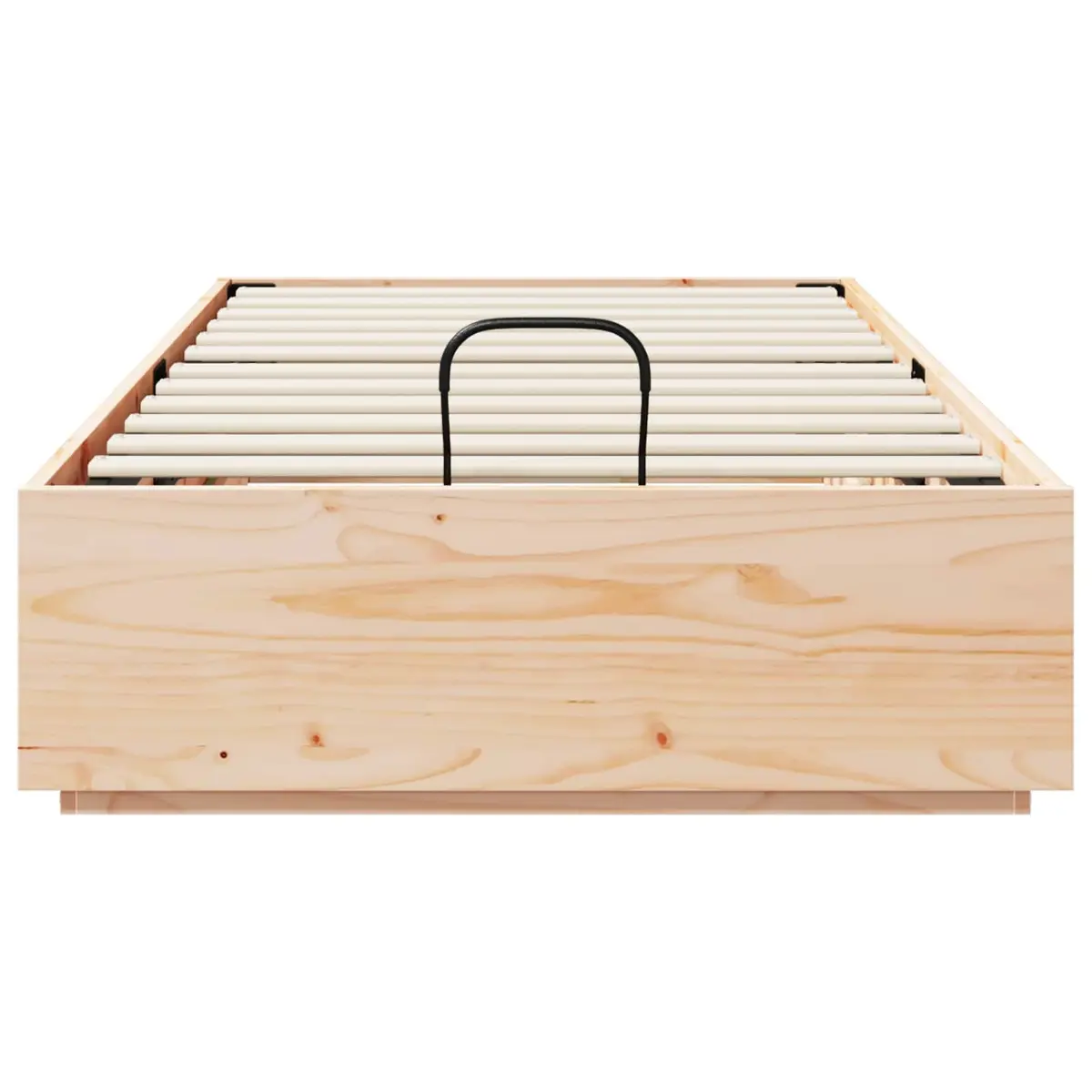 Ottoman Storage Bed Frame Solid Pine Wood Single Double Queen King Size