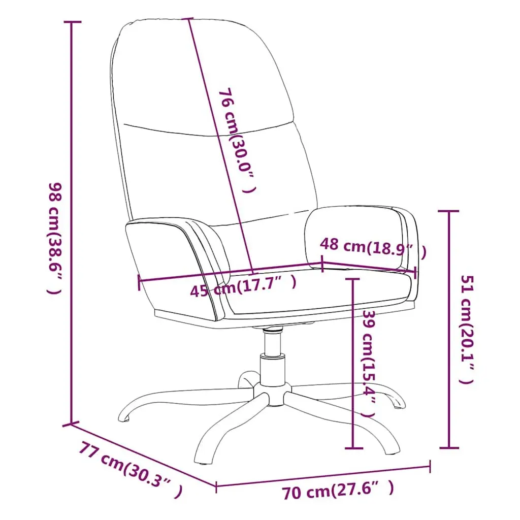 Relaxing Arm Chair Swivel Recliner Grey Fabric Padded Seat Armrests Living Room