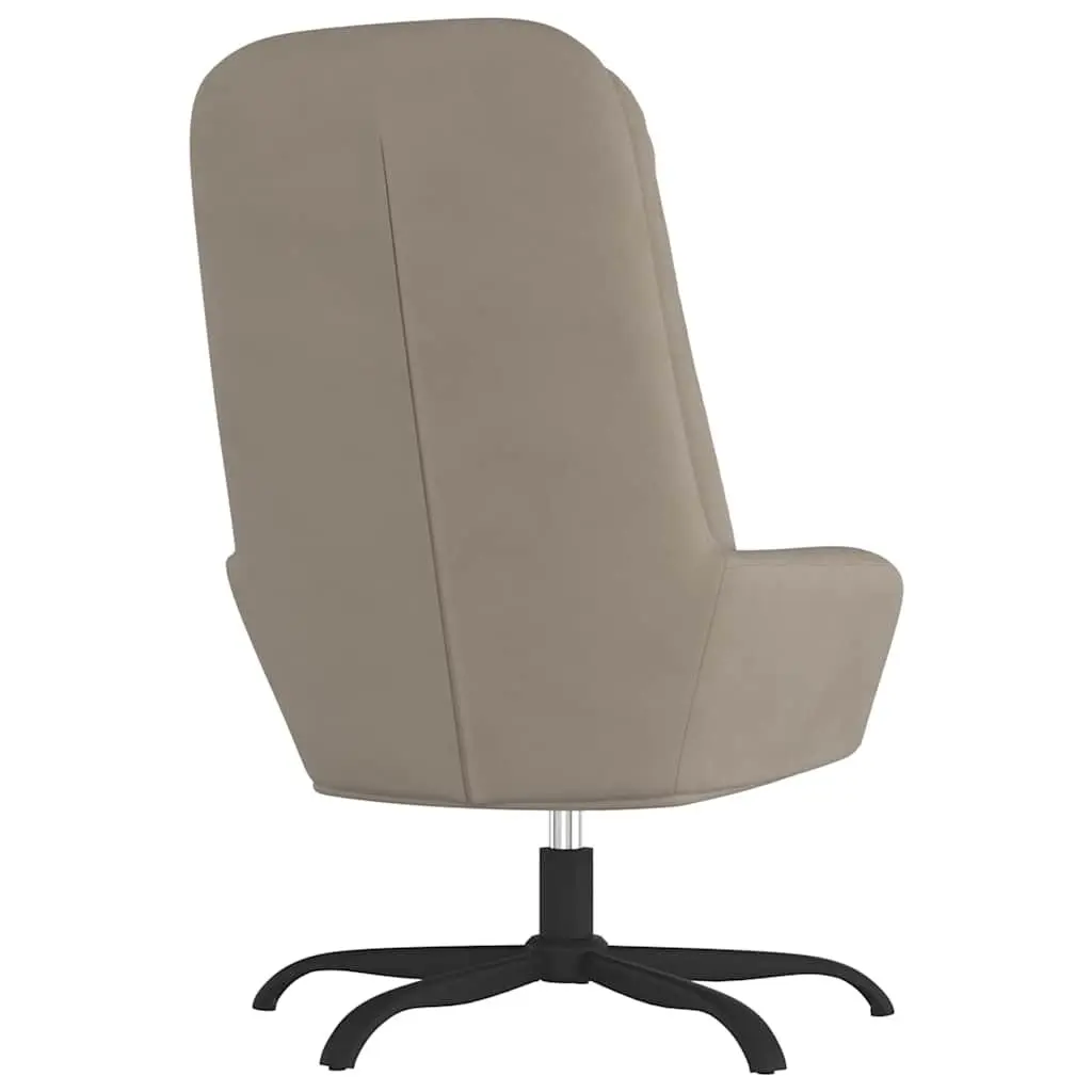 Light Grey Velvet Swivel Arm Chair for Comfort