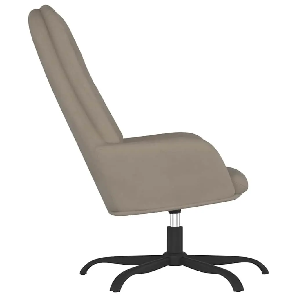 Light Grey Velvet Swivel Arm Chair for Comfort