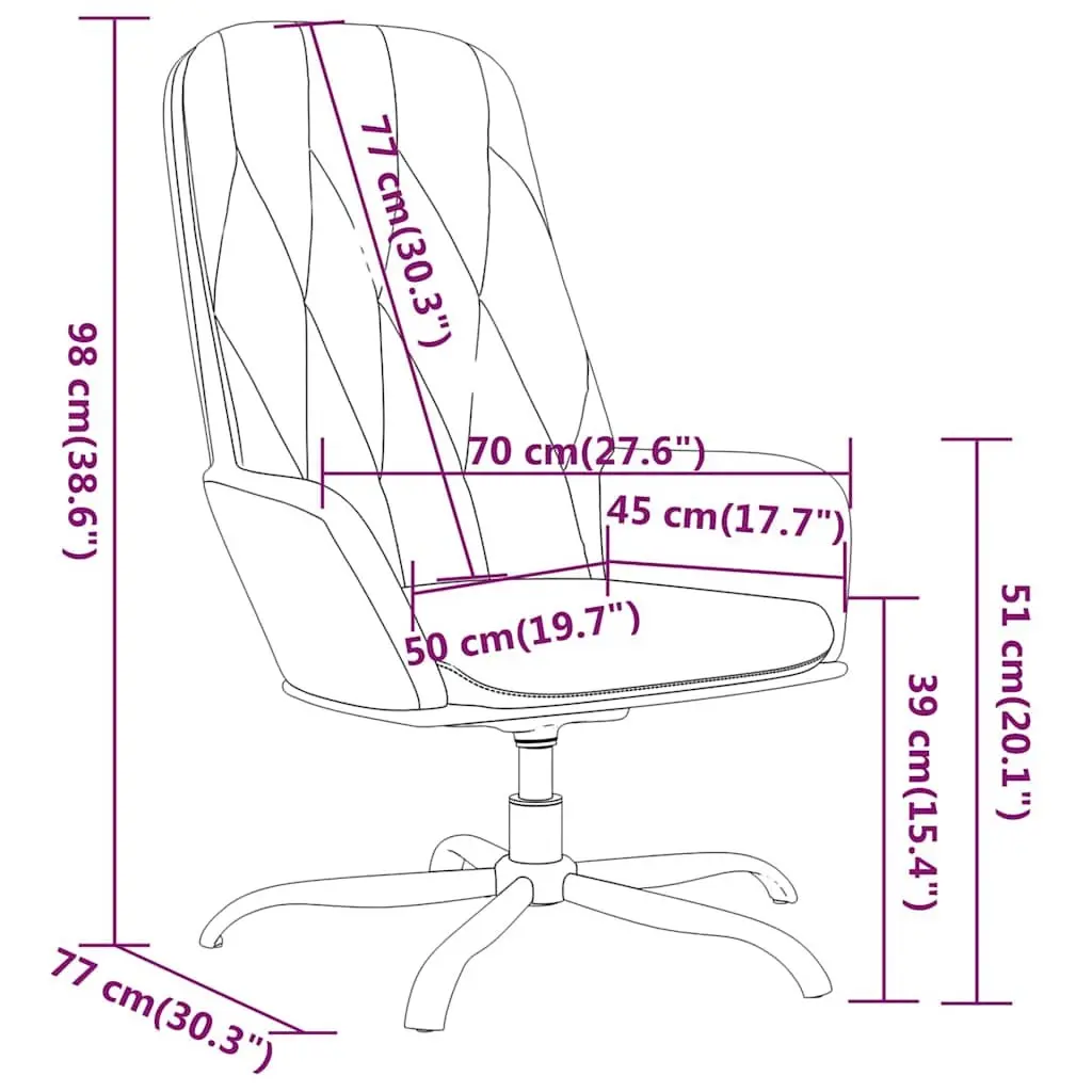 Light Grey Velvet Swivel Arm Chair for Comfort