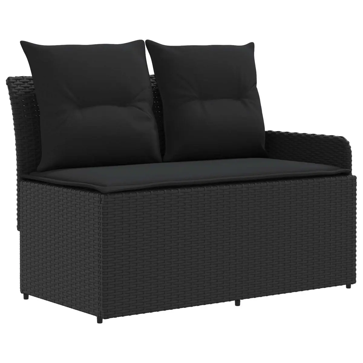 Outdoor Furniture Set Modern 8 Piece Patio Lounge Sofa Rattan PE Rattan Acacia Wood