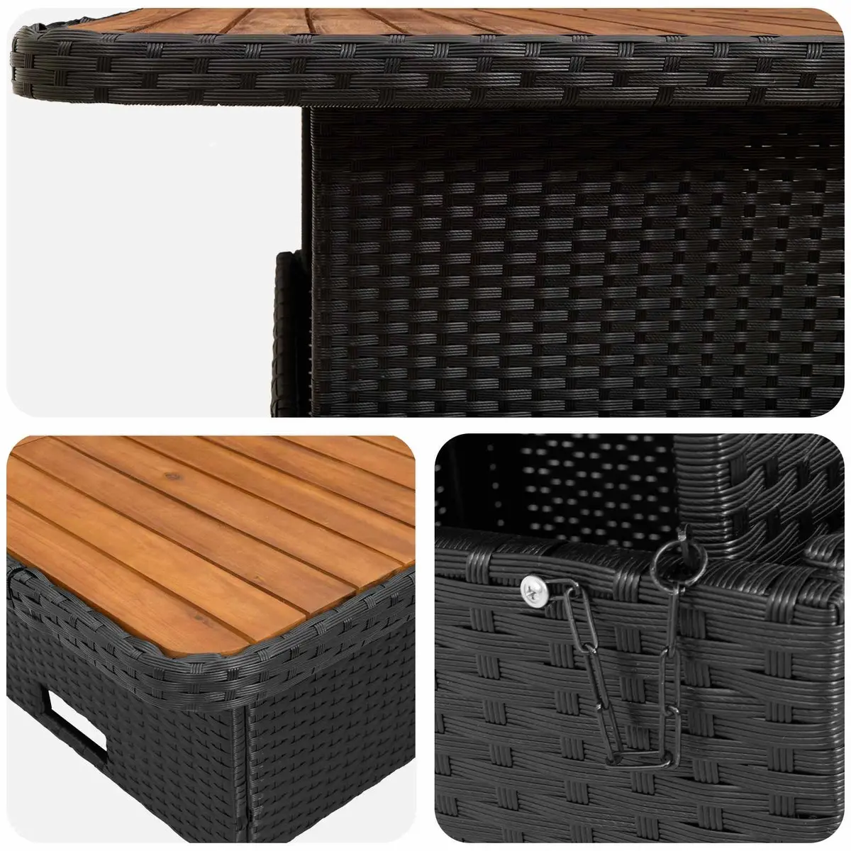 Outdoor Furniture Set Rattan 7 Pieces Patio Sofa Garden Lounge with Cushions