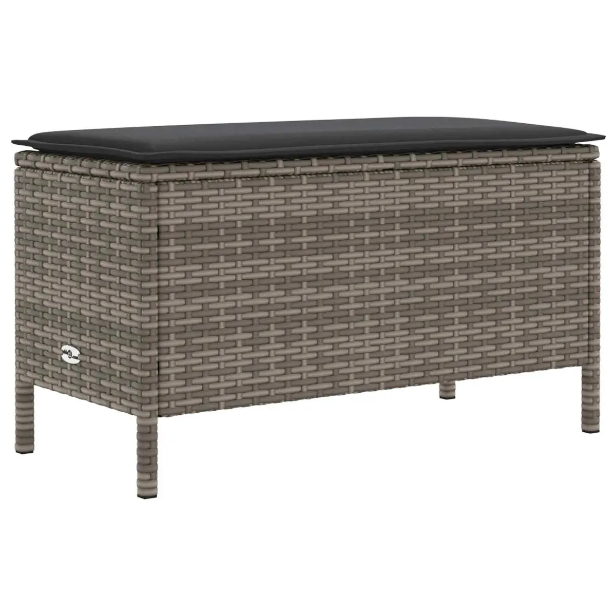 Outdoor Furniture Set Grey PE Rattan 7 Piece Patio Lounge Seating with Cushions