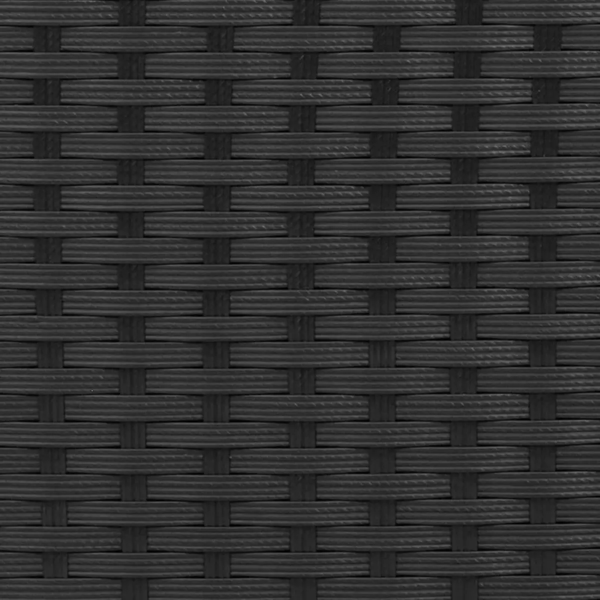 Outdoor Dining Set Black Poly Rattan 3 Piece Garden Furniture