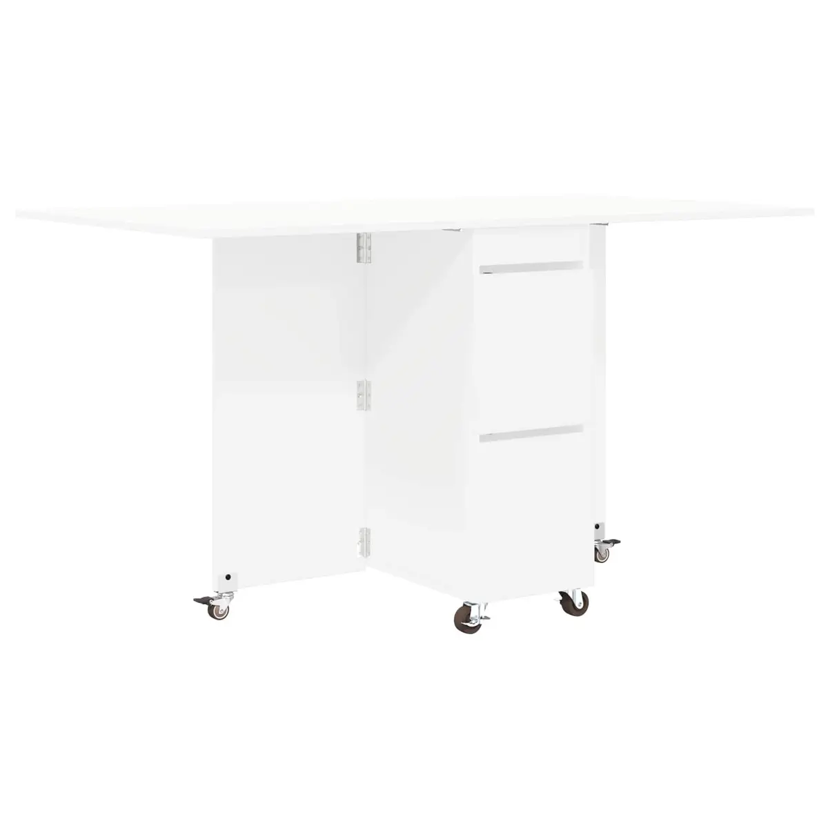 Extendable White Dining Table 140x80x77cm