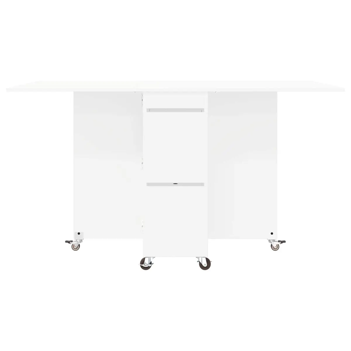 Extendable White Dining Table 140x80x77cm
