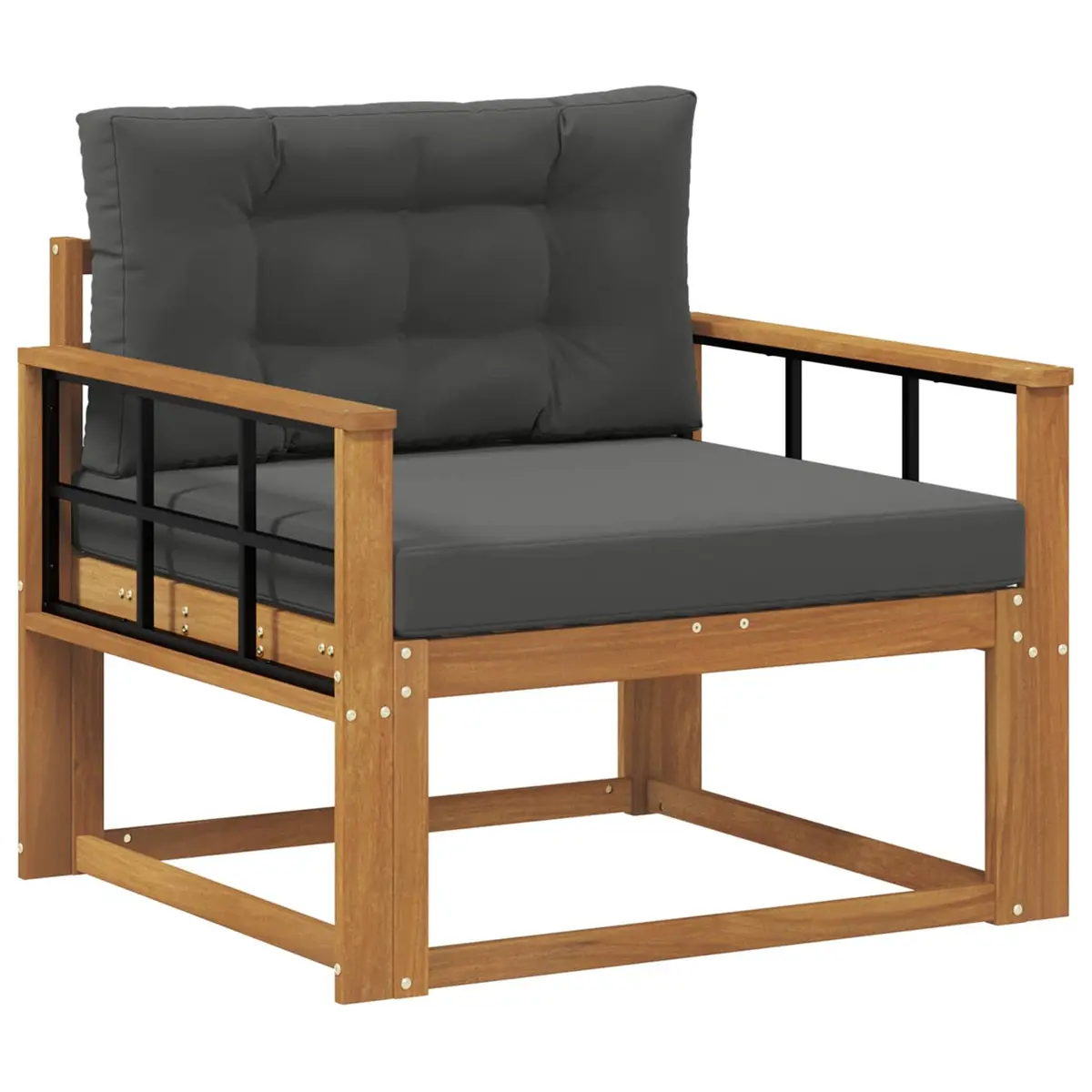 Acacia Wood Outdoor Middle Sofa Section for Patios