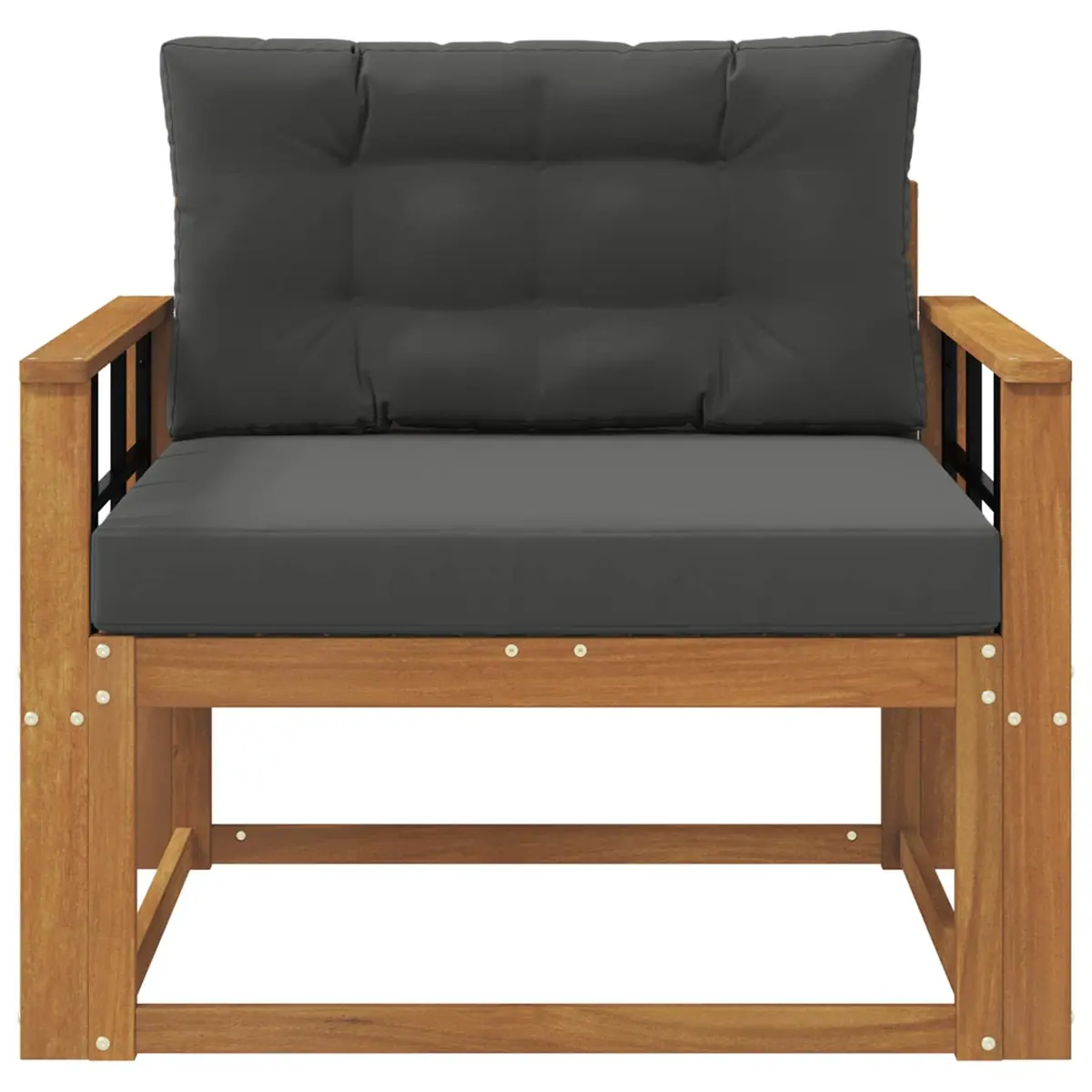 Acacia Wood Outdoor Middle Sofa Section for Patios