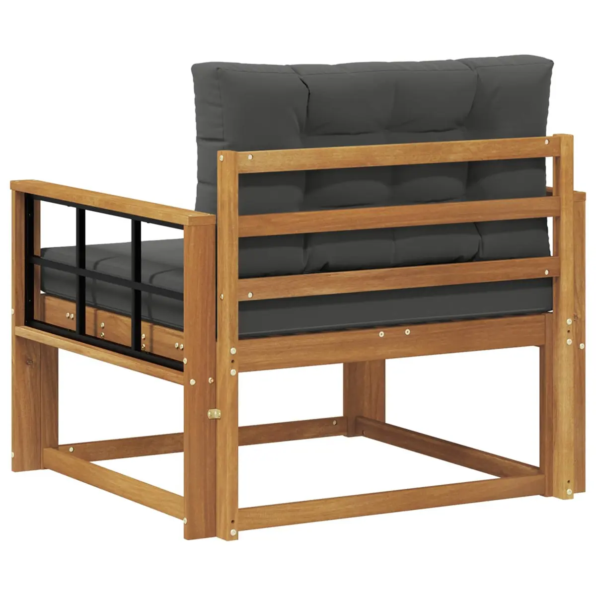 Acacia Wood Outdoor Middle Sofa Section for Patios