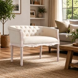 Upholstered Bench for Living Room and Entryway
