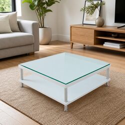 Clear Tempered Glass Table Top 50x50 cm for Dining