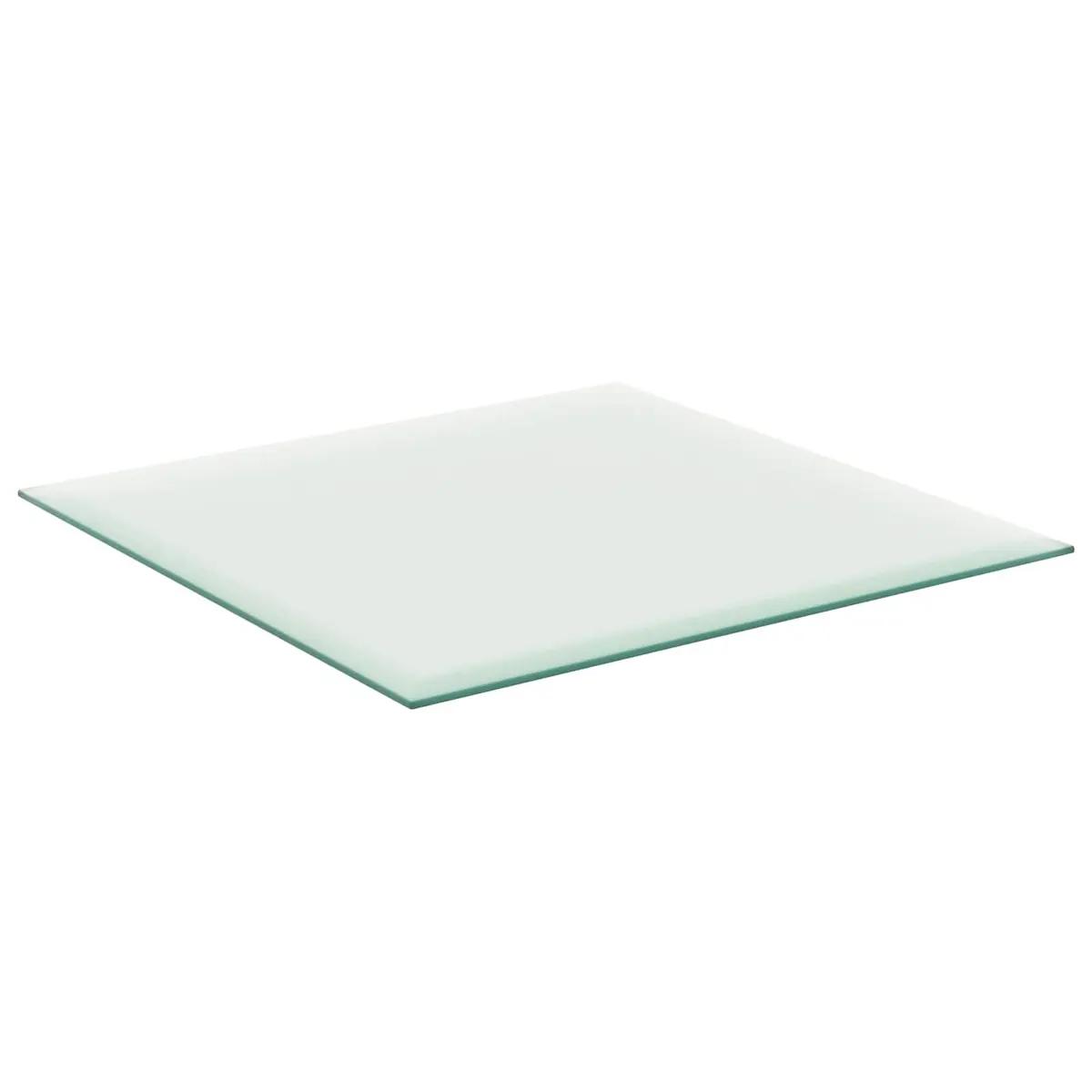Tempered Glass Table Top 50x50 cm Transparent Dining Coffee Garden Tabletop