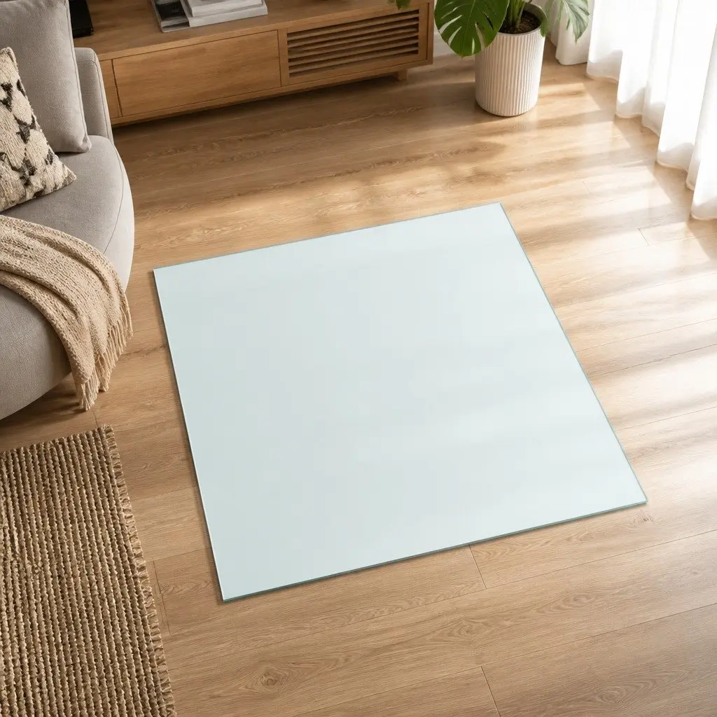 Transparent Tempered Glass Table Top 60x60 cm