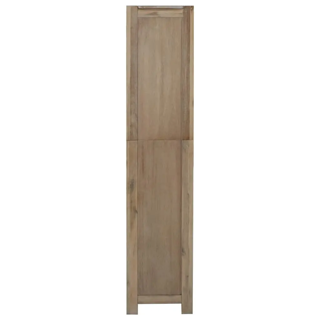 5-Tier Wooden Bookcase with Rustic Brown Finish
