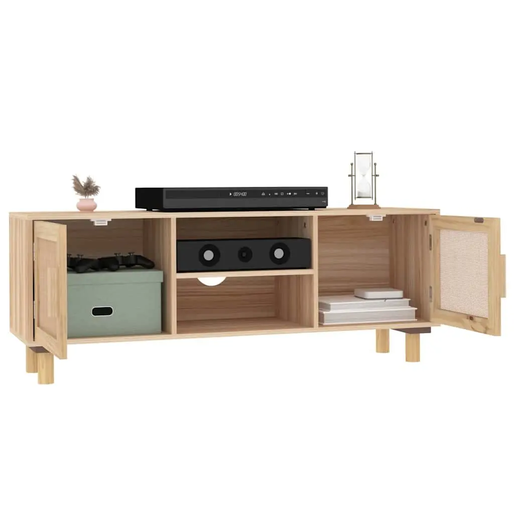 TV Cabinet with Storage Compartments Brown Living Room Media Unit Furniture