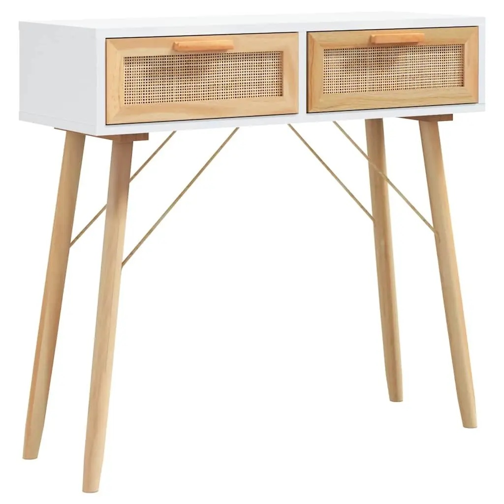 White Console Table 80x30x75 cm for Entryway