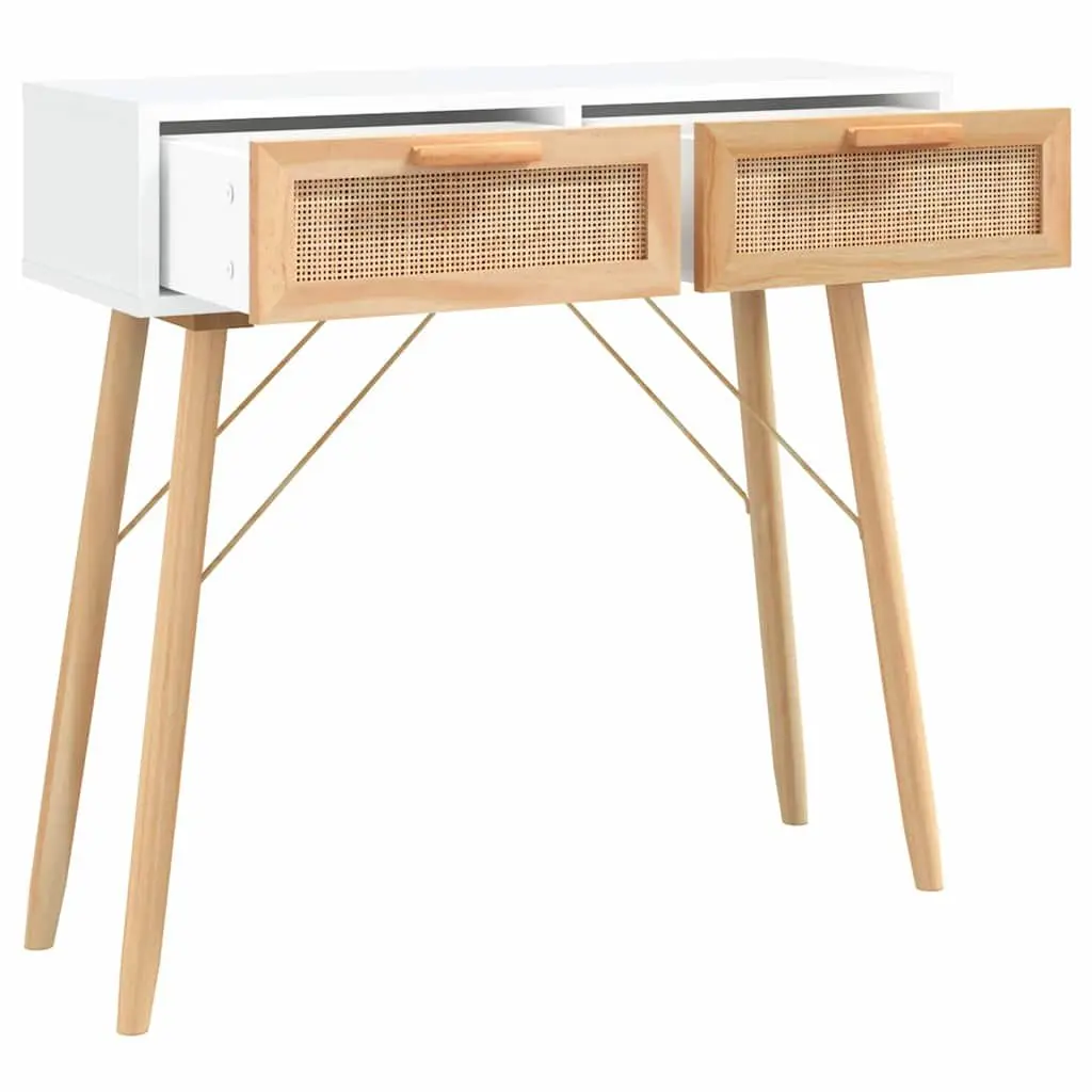 White Console Table 80x30x75 cm for Entryway