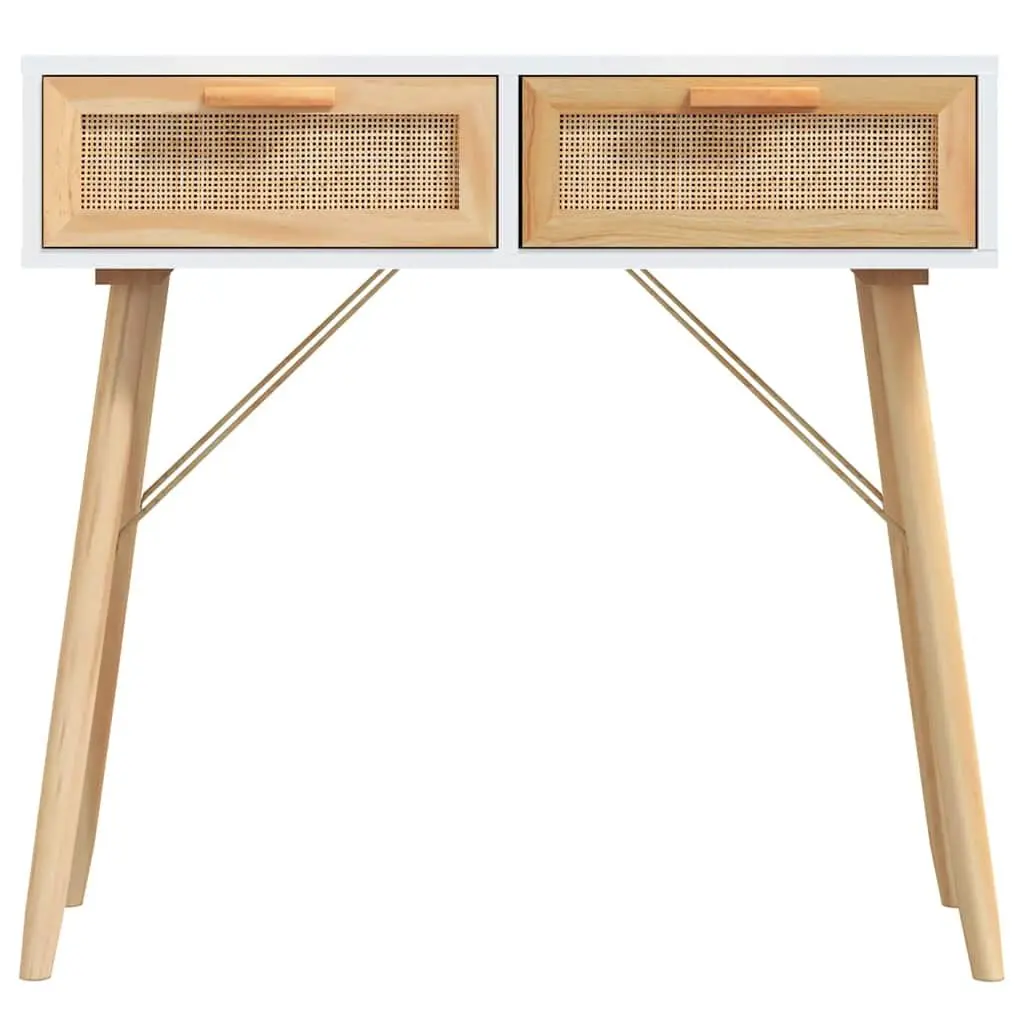 White Console Table 80x30x75 cm for Entryway
