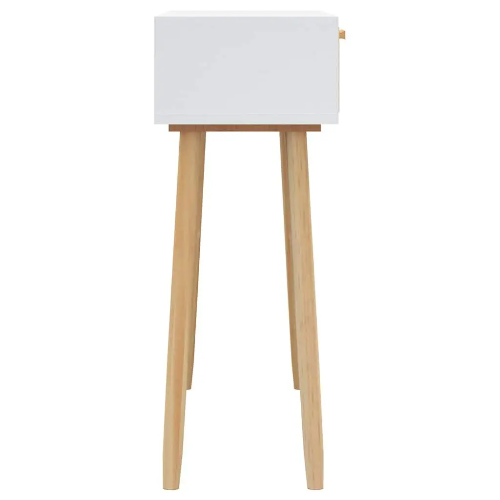 White Console Table 80x30x75 cm for Entryway