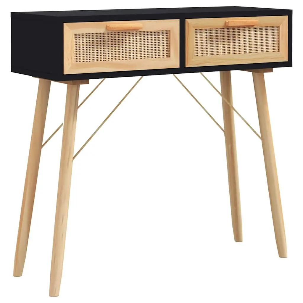 Scandinavian Console Table in Black 80x30x75 cm