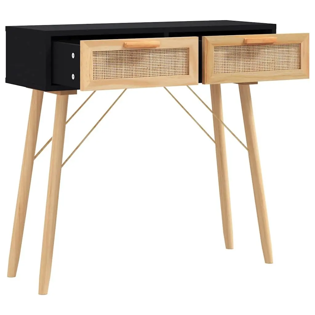 Scandinavian Console Table in Black 80x30x75 cm