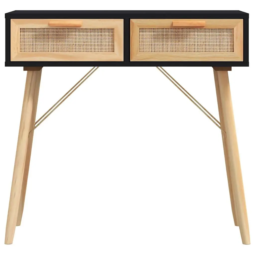Scandinavian Console Table in Black 80x30x75 cm