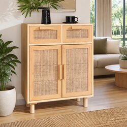 Warm Brown Storage Sideboard Cabinet 60x30x75cm