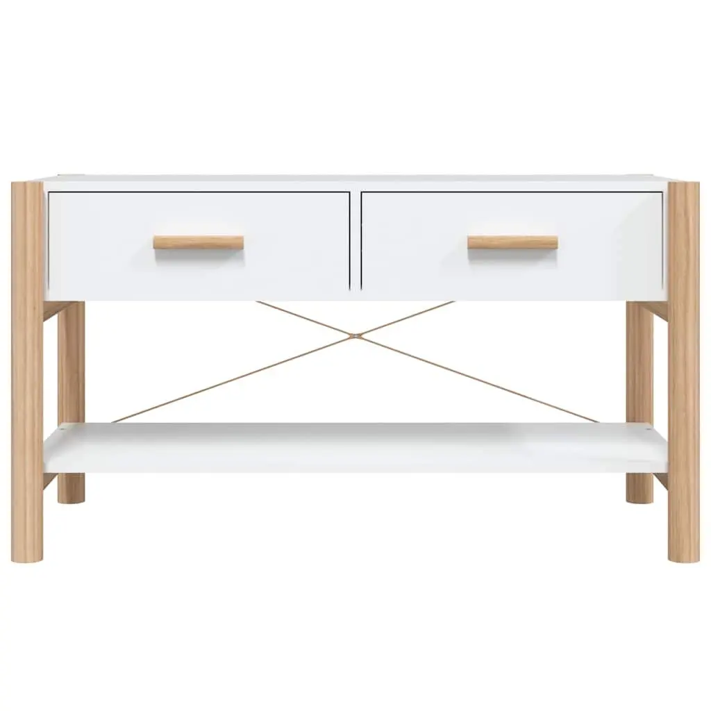 White TV Cabinet 82x38x45 cm Engineered Wood Stand