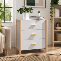 Elegant White Sideboard Storage Cabinet 62x38x70cm