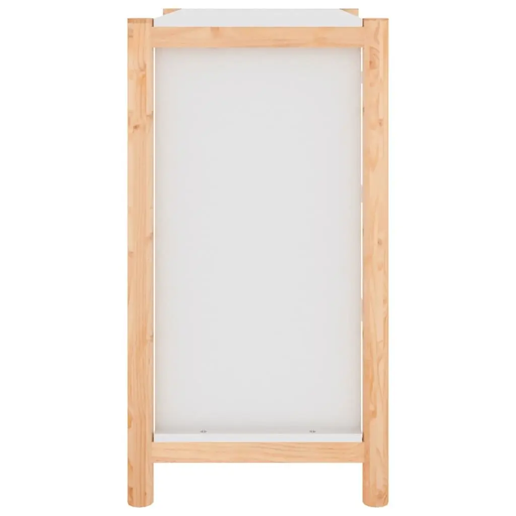 Sideboard White Engineered Wood 62x38x70cm Storage Cabinet Buffet Cupboard