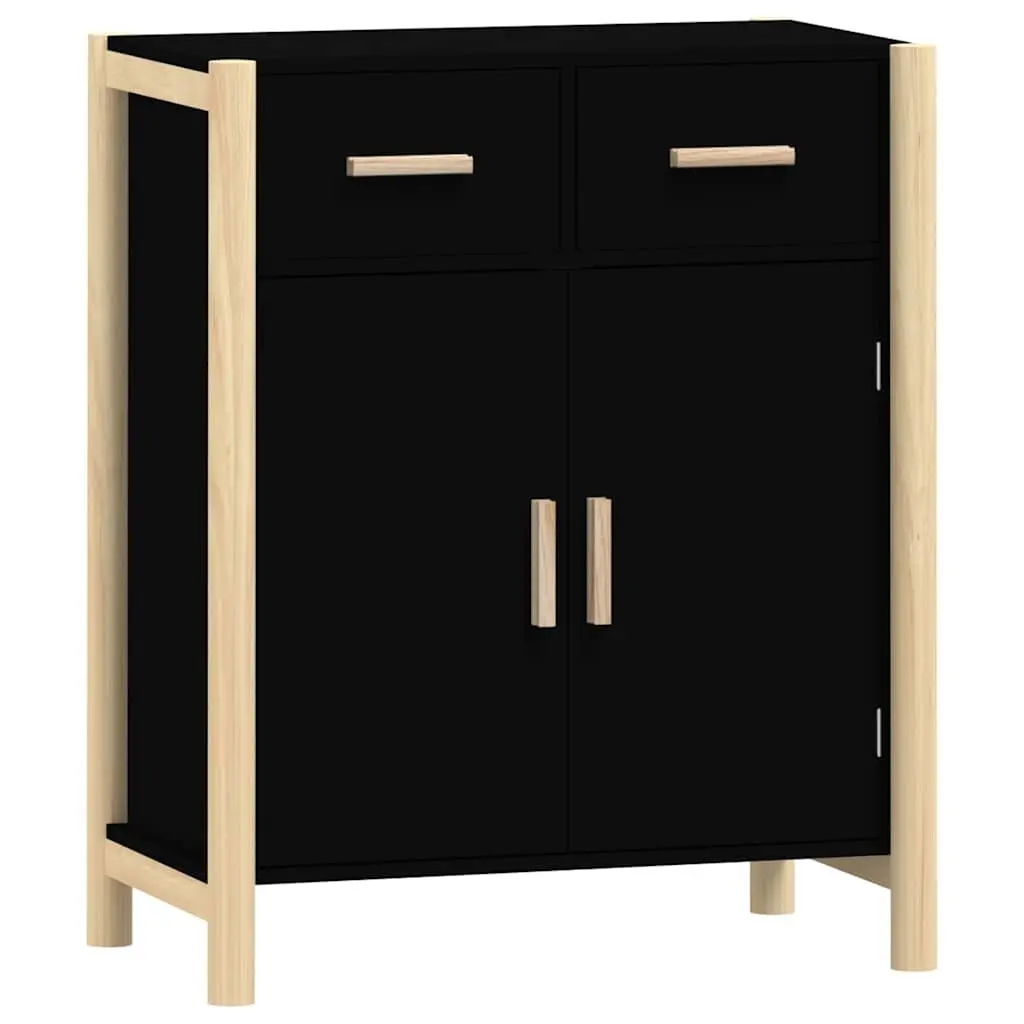 Sideboard Cabinet Black 62x38x75cm Engineered Wood Furniture