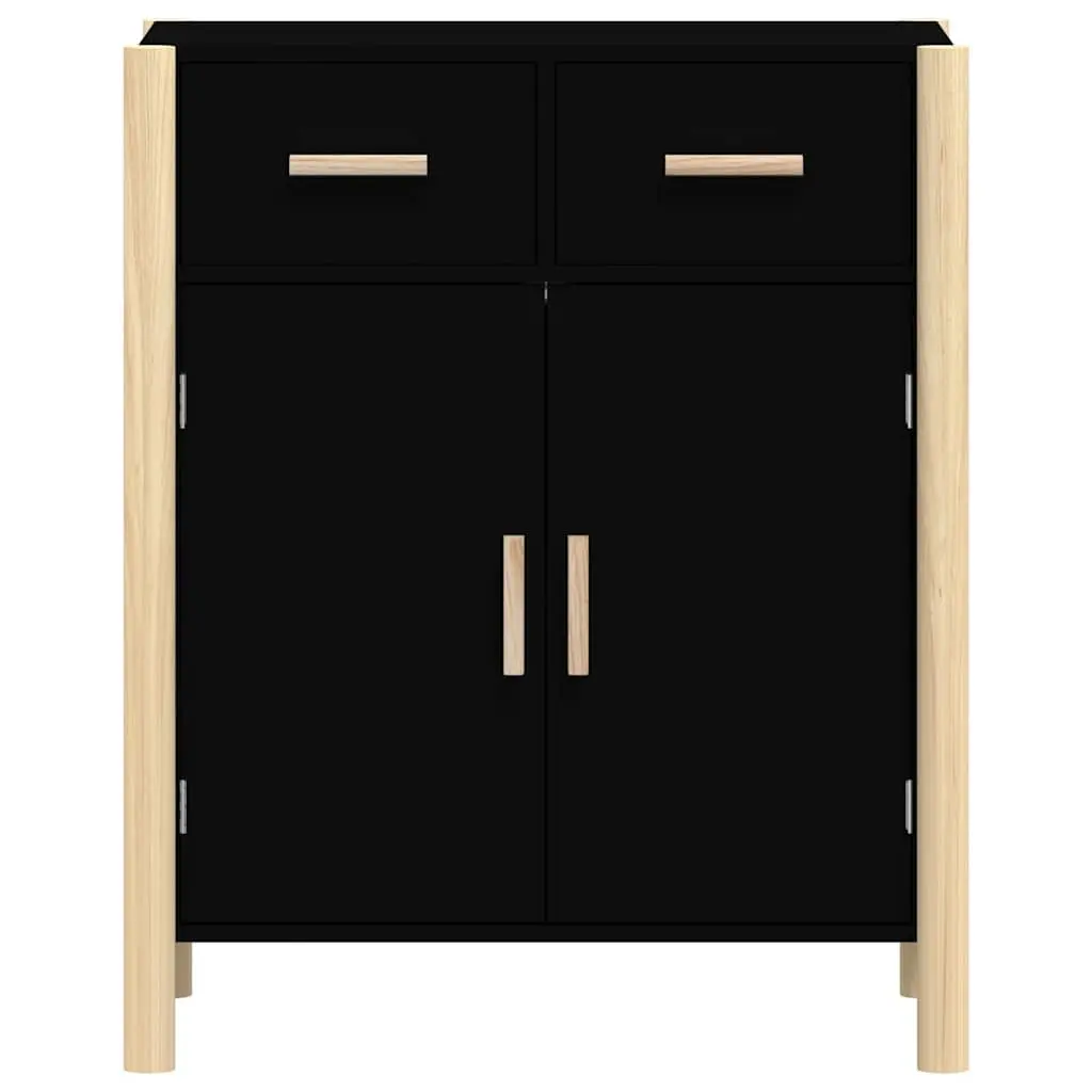 Sideboard Cabinet Black 62x38x75cm Engineered Wood Furniture