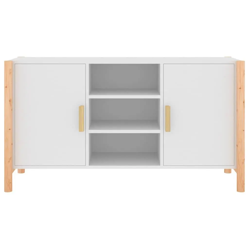 Sideboard White 107x38x60cm Engineered Wood Storage Cabinet