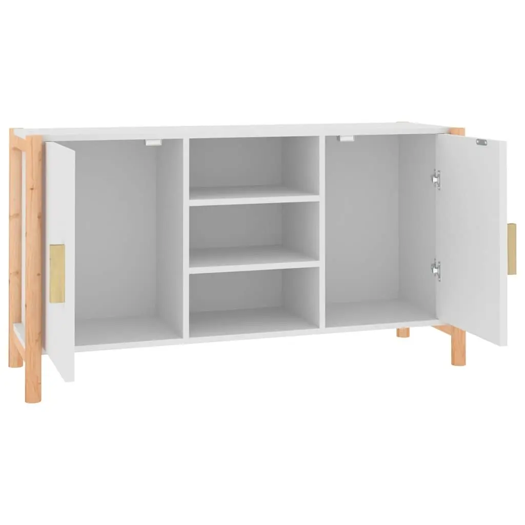 Sideboard White 107x38x60cm Engineered Wood Storage Cabinet