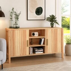 Brown Sideboard Cabinet 107x38x60 cm for Cozy Spaces