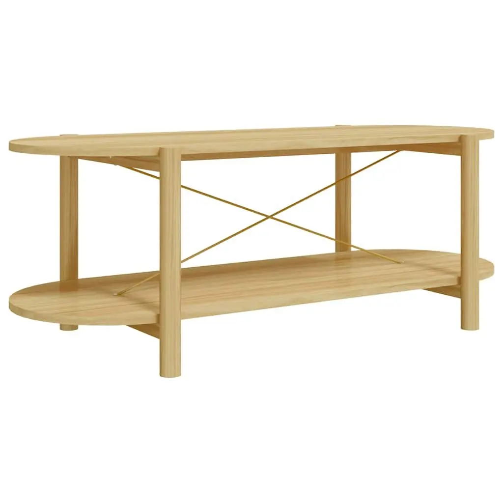 Coffee Table Brown 110x48x40 cm Engineered Wood Storage Side Table